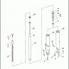 FLHTC 1FF4 ELECTRA GLIDE CLASSIC (2008) FRONT FORK - LEFT & RIGHT (FAIRING)