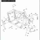 FLSTF 1BX5 FAT BOY (2008) FRAME & JIFFY STAND