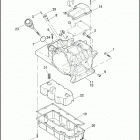FLHTC 1FF4 ELECTRA GLIDE CLASSIC (2008) TRANSMISSION HOUSING, TOP COVER & OIL PAN