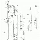 FXCW 1JJ5 ROCKER (2008) FRONT FORK - FXCW & FXCWC