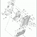 VRSCX 1HJG VRSCX SCREAMIN' EAGLE V-ROD (2007) RADIATOR  /  OIL COOLER