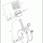 FXDSE2 1PS8 CVO DYNA (2008) PISTONS & FLYWHEEL ASSEMBLY