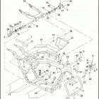FLHTC 1FF4 ELECTRA GLIDE CLASSIC (2008) FRAME, REAR FORK, & JIFFY STAND