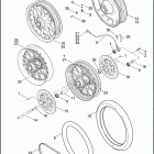 FLHTC 1FF4 ELECTRA GLIDE CLASSIC (2008) Переднее колесо