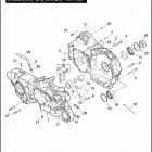 XR1200 1LA6 SPORTSTER 1200 (2008) CRANKCASE & GEARCASE - XR1200