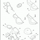 FLSTF 1BX5 FAT BOY (2008) SEATS - FXCW, FXCWC, FXST, FXSTB & FXSTC