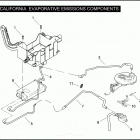 FLHPE 1FTM ROAD KING POLICE (2008) CALIFORNIA EVAPORATIVE EMISSIONS COMPONENTS