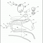 FLHTP 1FMM ELECTRA GLIDE STANDARD POLICE (2008) FUEL TANK CONSOLE - FLHTP