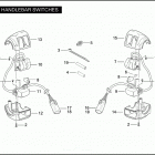 VRSCX 1HJG VRSCX SCREAMIN' EAGLE V-ROD (2007) HANDLEBAR SWITCHES