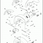 FLSTF 1BX5 FAT BOY (2008) FRONT FENDER - ALL MODELS EXCEPT FLSTSB