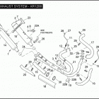 XR1200 1LA6 SPORTSTER 1200 (2008) EXHAUST SYSTEM - XR1200