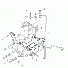 FLHTC 1FF4 ELECTRA GLIDE CLASSIC (2008) REAR BRAKE LINES & MODULE - ABS