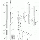 XL883R 4CS2 SPORTSTER 883R (2008) FRONT FORK - 883 / C / L / R, 1200C / L / R