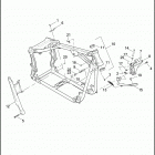 FXSTSSE2 1PT9 CVO SOFTAIL SPRINGER (2008) FRAME, REAR FORK & JIFFY STAND