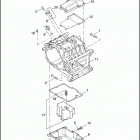 FXDSE2 1PS8 CVO DYNA (2008) TRANSMISSION HOUSING & OIL TANK