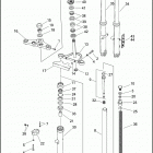 FXSTB 1JA5 NIGHT TRAIN (2008) FRONT FORK - FXST, FXSTB & FXSTC