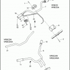 VRSCDA 1HLH VRSCDA NIGHT ROD W/ABS (2008) HANDLEBAR & THROTTLE CONTROL