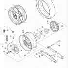 VRSCDA 1HLH VRSCDA NIGHT ROD W/ABS (2008) Заднее колесо