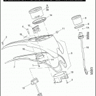 FXDSE2 1PS8 CVO DYNA (2008) FUEL TANK CONSOLE, TACHOMETER AND SPEEDOMETER