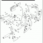 FXD 1GM4 DYNA SUPER GLIDE (2008) EXHAUST SYSTEM - FXD, FXDL, FXDWG, FXDC, FXDB