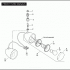 VRSCX 1HJG VRSCX SCREAMIN' EAGLE V-ROD (2007) FRONT TURN SIGNALS