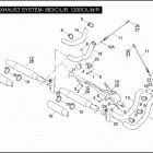XL1200N 1CZ3 NIGHTSTER (2008) EXHAUST SYSTEM - 883 / C / L / R, 1200C / L / N / ...