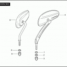 FLHRSE4 1PG8 CVO ROAD KING (2008) Зеркало