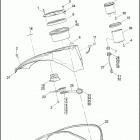FXSTSSE 1PT9 CVO SOFTAIL SPRINGER (2007) FUEL TANK CONSOLE