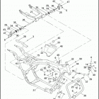 FLHTCUSE2 1PR8 CVO ULTRA CLASSIC (2007) FRAME, REAR FORK, & JIFFY STAND