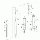FLHR 1FB4 ROAD KING (2007) FRONT FORK - LEFT & RIGHT (NON-FAIRING MODELS)