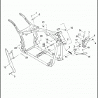 FXSTSSE 1PT9 CVO SOFTAIL SPRINGER (2007) FRAME, REAR FORK & JIFFY STAND