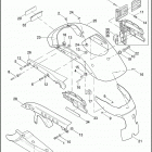 XL1200N 1CZ3 NIGHTSTER (2007) REAR FENDER & BELT GUARD 1200N