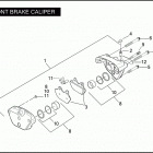 FLHP 1FHM ROAD KING POLICE (2007) Передний суппорт