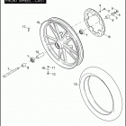 FXDI 1GM1 DYNA SUPER GLIDE (2006) FRONT WHEEL - CAST