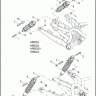 VRSCX 1HJG VRSCX SCREAMIN' EAGLE V-ROD (2007) SHOCK ABSORBERS - HYDRAULIC