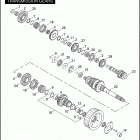 FXDWG 1GP4 DYNA WIDE GLIDE (2007) TRANSMISSION GEARS