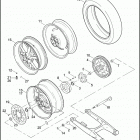 VRSCX 1HJG VRSCX SCREAMIN' EAGLE V-ROD (2007) Заднее колесо