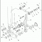 FXSTSSE 1PT9 CVO SOFTAIL SPRINGER (2007) FORK ROCKERS & CALIPER MOUNTING