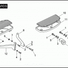 FLHP 1FHM ROAD KING POLICE (2007) FOOTBOARDS