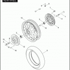 FLHP 1FHM ROAD KING POLICE (2007) Заднее колесо