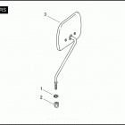 FLHP 1FHM ROAD KING POLICE (2007) Зеркало