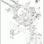 FXDSE 1PS8 CVO DYNA (2007) FRAME, JIFFY STAND, FRONT SPOILER