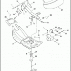 FLHP 1FHM ROAD KING POLICE (2007) SEAT & REAR FRAME RAILS