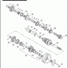 FLSTSC 1BY5 SPRINGER CLASSIC (2007) TRANSMISSION GEARS