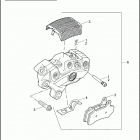 VRSCX 1HJG VRSCX SCREAMIN' EAGLE V-ROD (2007) Передний суппорт