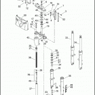 FLSTN 1JD5 SOFTAIL DELUXE (2007) FRONT FORK - FLSTC, FLSTF, FLSTN