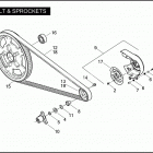 VRSCX 1HJG VRSCX SCREAMIN' EAGLE V-ROD (2007) BELT & SPROCKETS