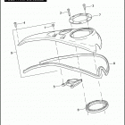 FXDSE 1PS8 CVO DYNA (2007) FUEL TANK CONSOLE