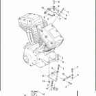 FLHTC 1FF4 ELECTRA GLIDE CLASSIC (2007) ENGINE MOUNTS & STABILIZER LINKS
