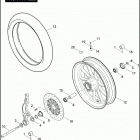 FXSTSSE 1PT9 CVO SOFTAIL SPRINGER (2007) Переднее колесо